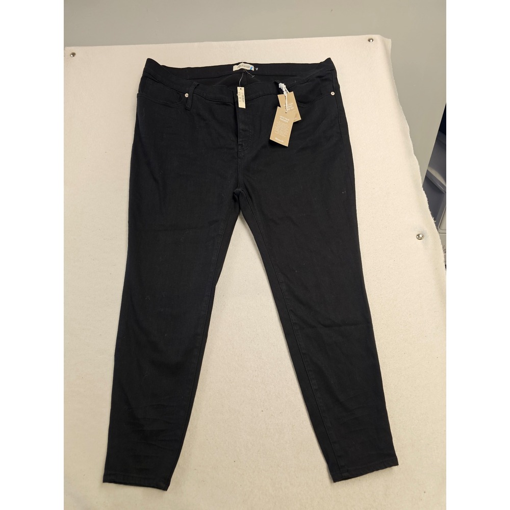 Madewell 9" High-Rise Skinny Jeans Black J6550 Size 36P NWT‎